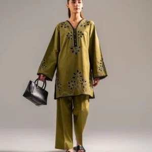 2 Piece - Embroidered Jacquard Suit