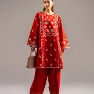 2 Piece - Embroidered Jacquard Suit