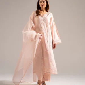 3 Piece - Embroidered Dobby Suit